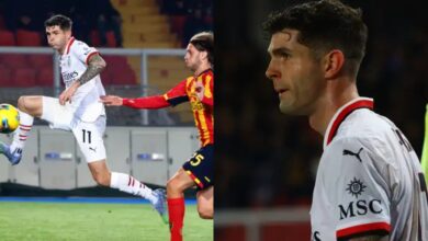 Pulisic sets career best with quickfire brace in AC Milan comeback win Over Lecce