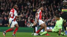 UCL: Sterling shines as Arsenal secure quarter-final spot despite draw with PSV