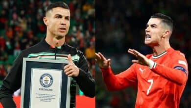 Cristiano Ronaldo receives Guinness World record for most international wins