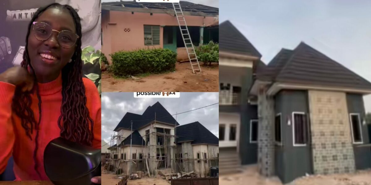 Lady renovates parents' house after 2 years in UK