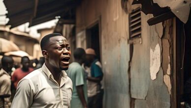 Man raises alarm as landlord rents collapsing building in oworo Lagos to new tenants