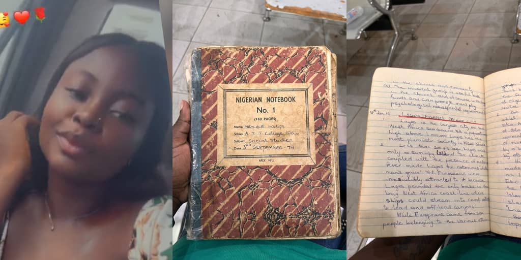 Lady discovers 1974 social studies note of grandmother with history of Lagos, FCT