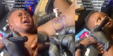 Mother gets permanent tattoo for her 6-month-old child