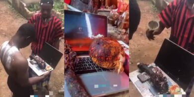 Yahoo boy takes laptop and phones to herbalist for fortification