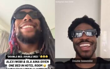 ‘Double bed!’ - Iwobi, Aina stunned by shared bed mix-up on Super Eagles duty