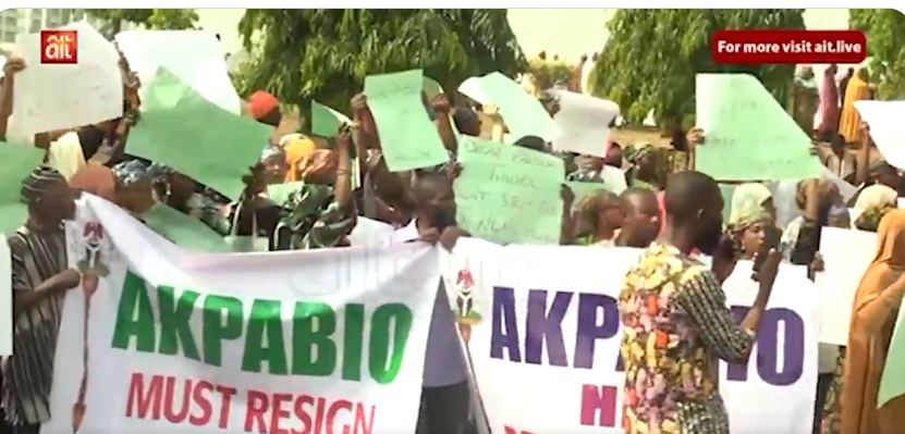 Chaos in Abuja as protesters storm National Assembly, demand justice for Natasha amid Akpabio scandal