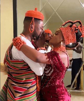 Emotional moment groom tears up as he sees his bride on traditional day