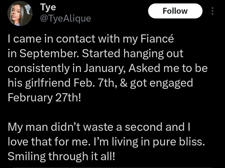 Tye Alique Tweet 