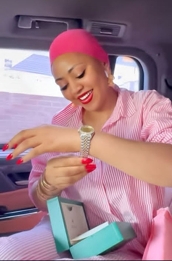 Regina Daniels Rolex wristwatch 