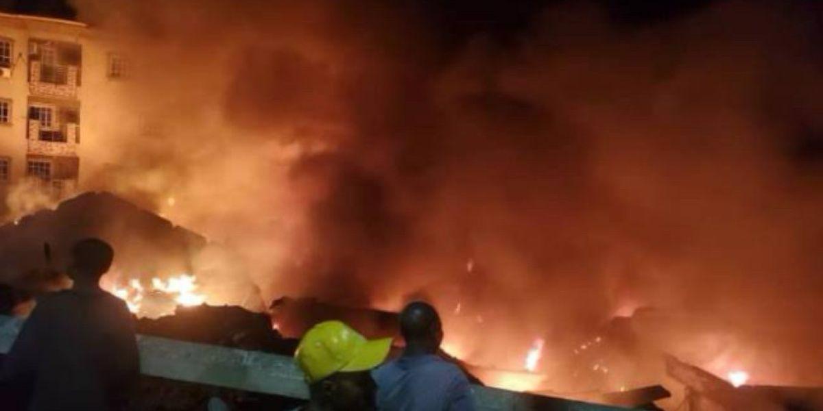 Panic in Onitsha as fire guts main market