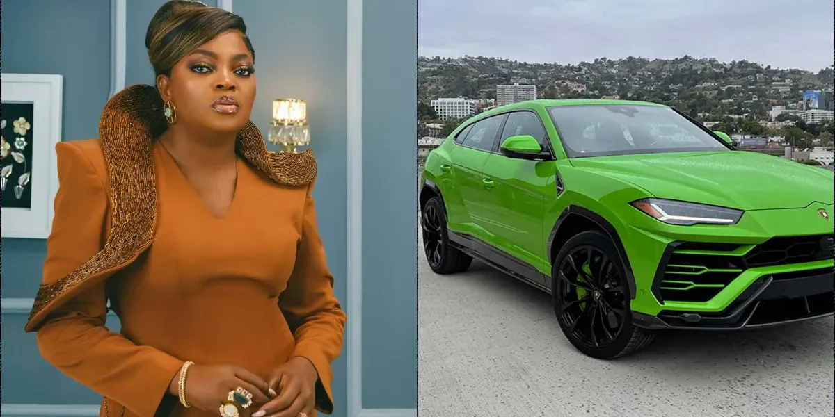 Funke Akindele reacts to fan asking when she will buy a Lamborghini