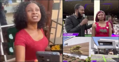 Lady exposed after testimony of N500M mansion in Pastor Ebuka Obi's church