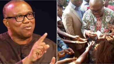 Old photo of Peter Obi ‘sharing money’ trends online amid claims of transactional politics