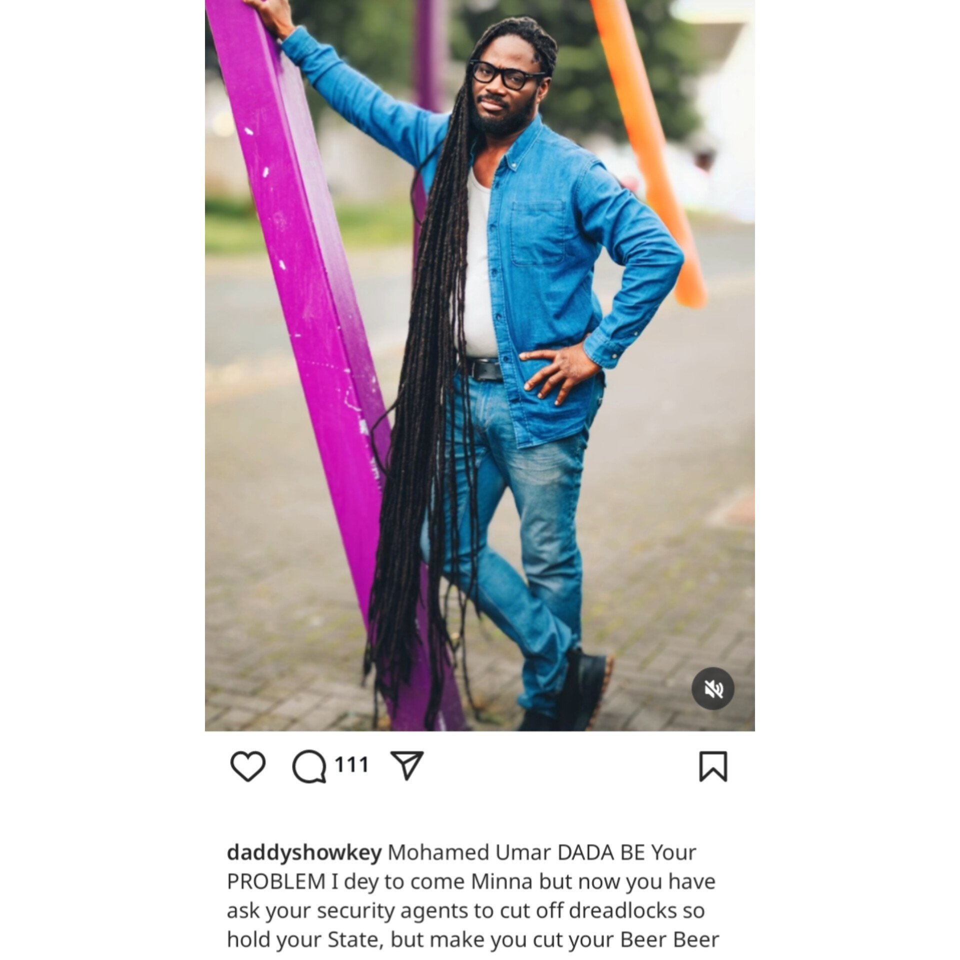 "Cut your beard before you ban dreadlocks" — Daddy Showkey tells Niger’s Governor Bago