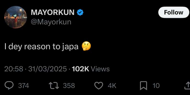 Mayorkun contemplates relocating from Nigeria amidst hardship